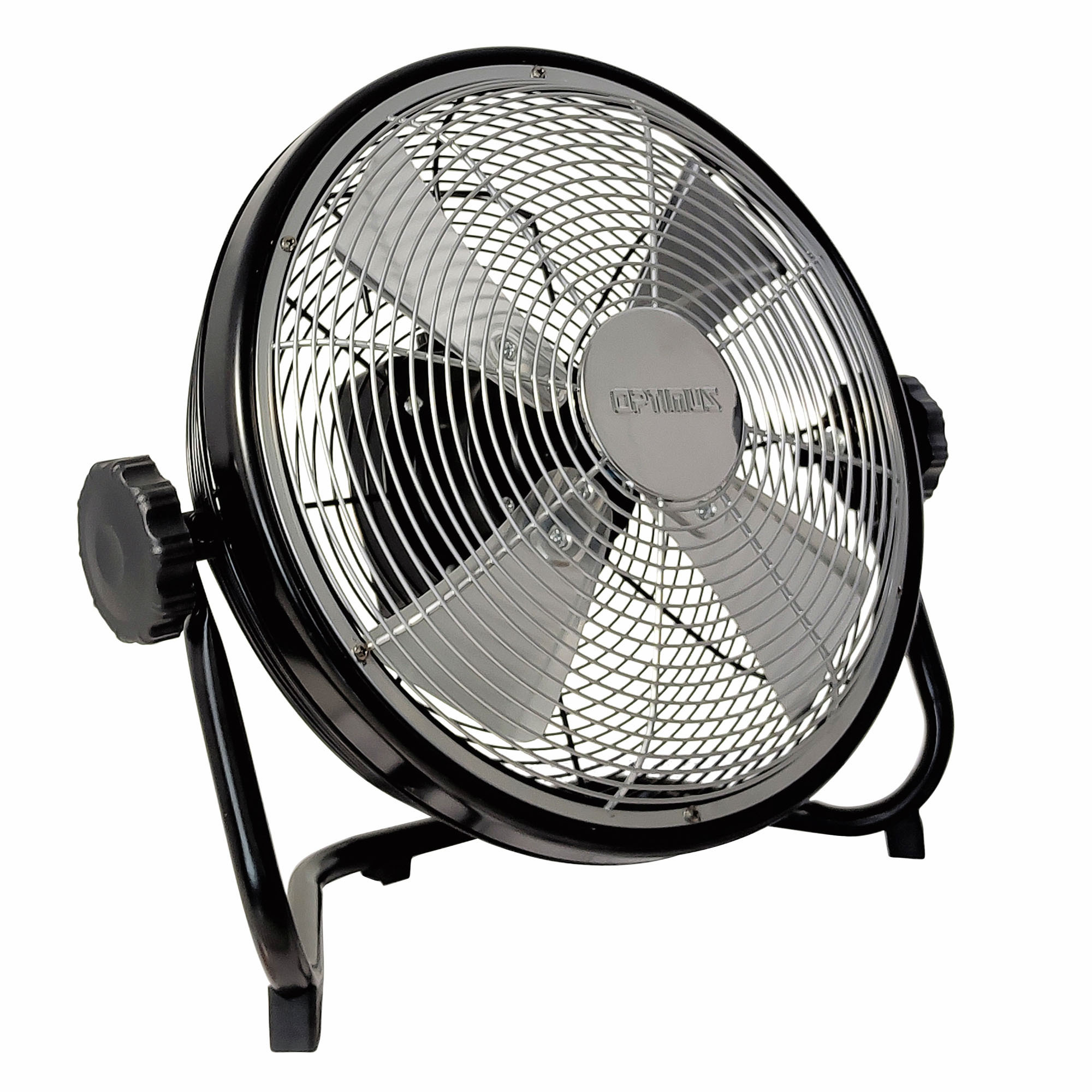 Optimus 12" Rechargeable Battery Operated Utility Fan Air Circulator F-4126